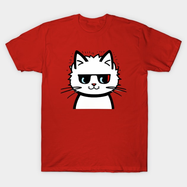 Cat Doodle T-Shirt by jeanmbart